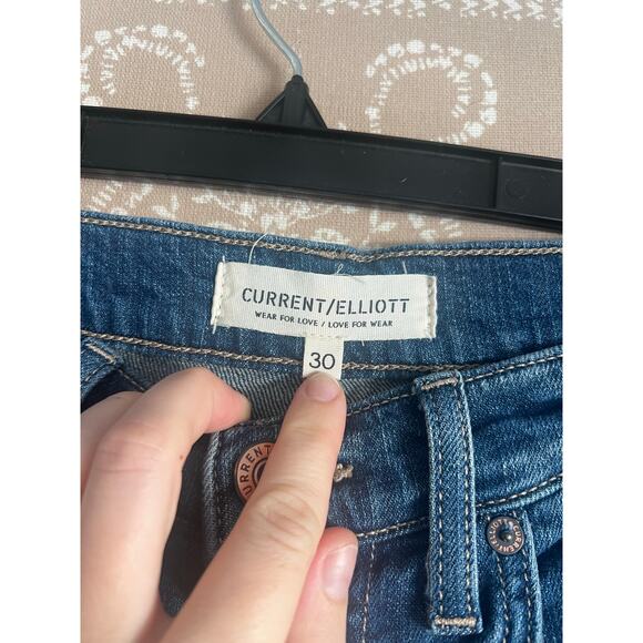 Current/ Elliott Straight Leg Jeans Medium Wash Size 30 - Picture 6 of 10